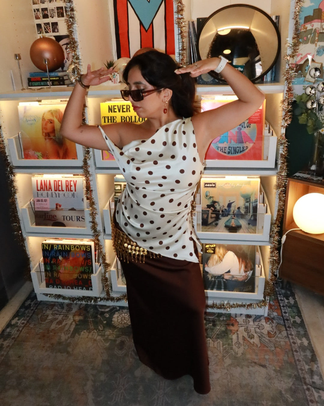 Lunares Asymmetrical Top